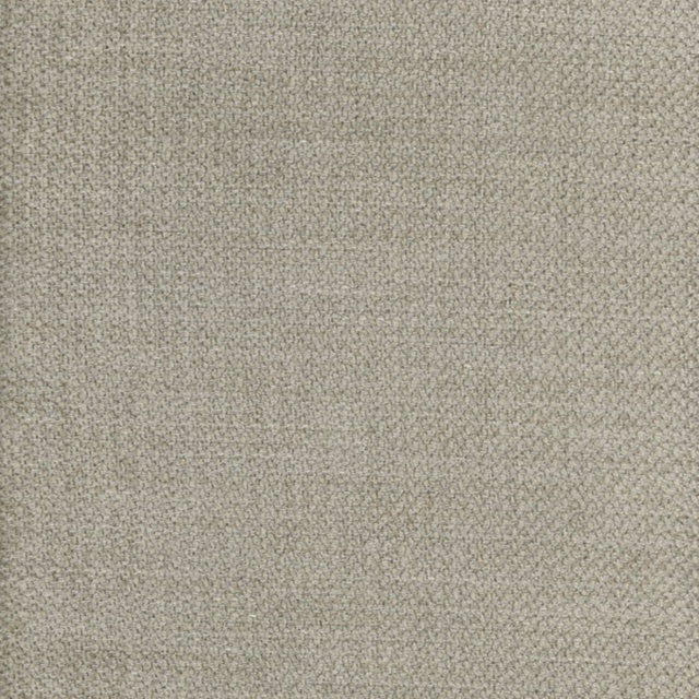 Close-up of softly mottled beige-grey stone fabric with a fine textured weave