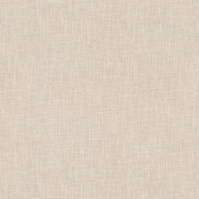 Warm ecru textile with fine vertical slubs and softly crosshatched weave