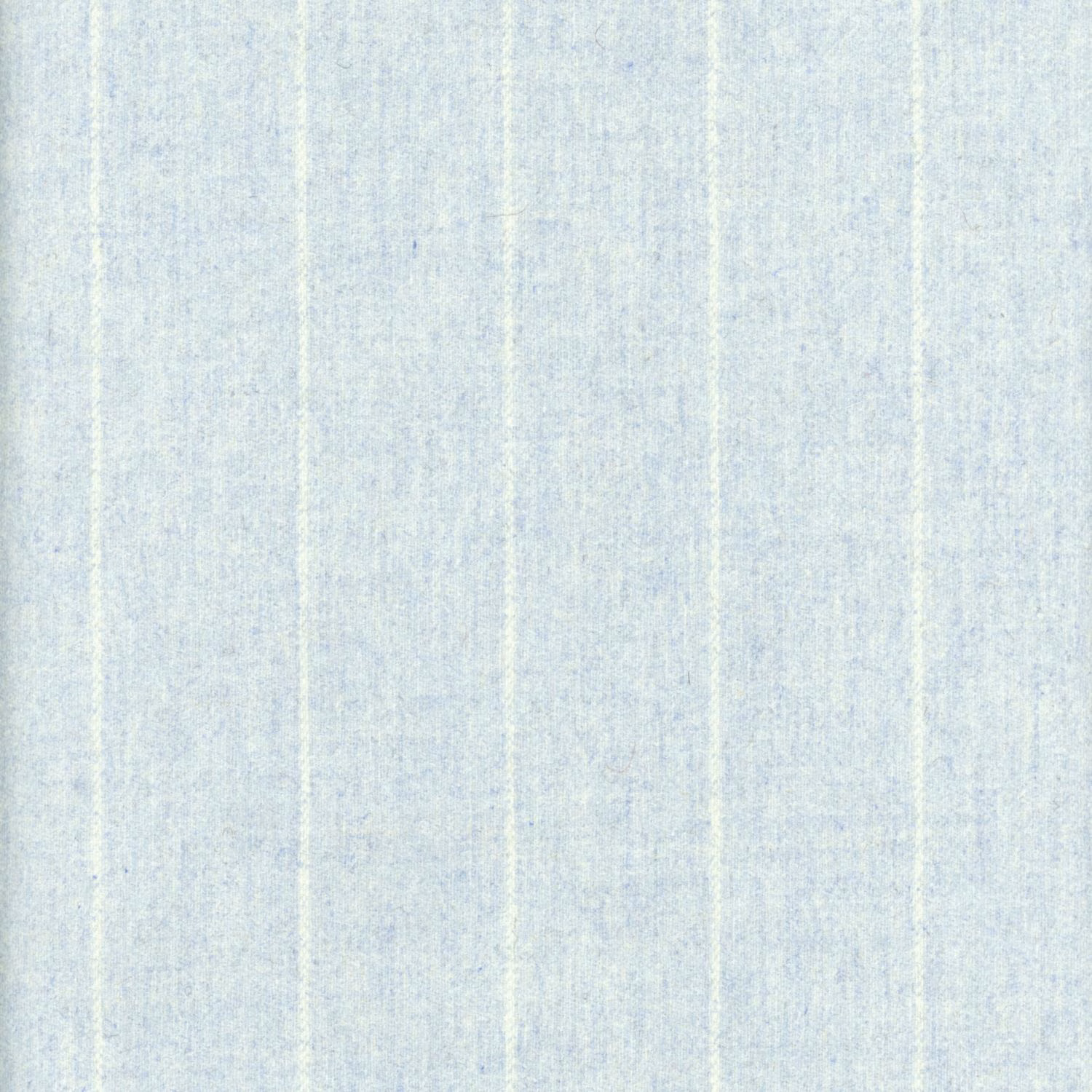 Pale powder-blue fabric with fine vertical striations and a softly mottled weave