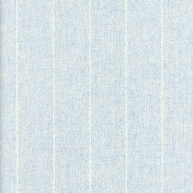 Pale powder-blue fabric with fine vertical striations and a softly mottled weave