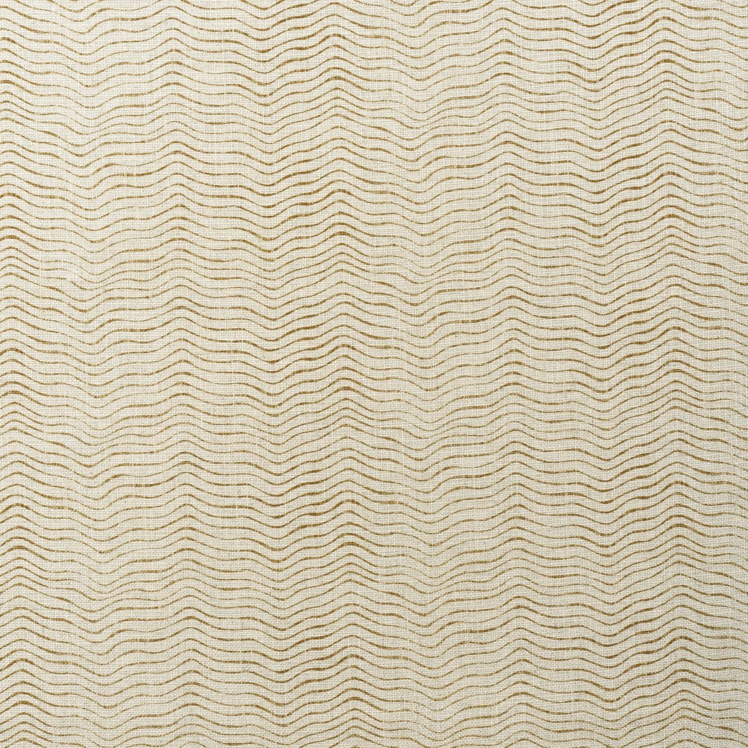 Warm almond fabric with fine, closely spaced undulating beige lines