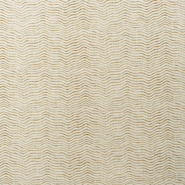 Warm almond fabric with fine, closely spaced undulating beige lines
