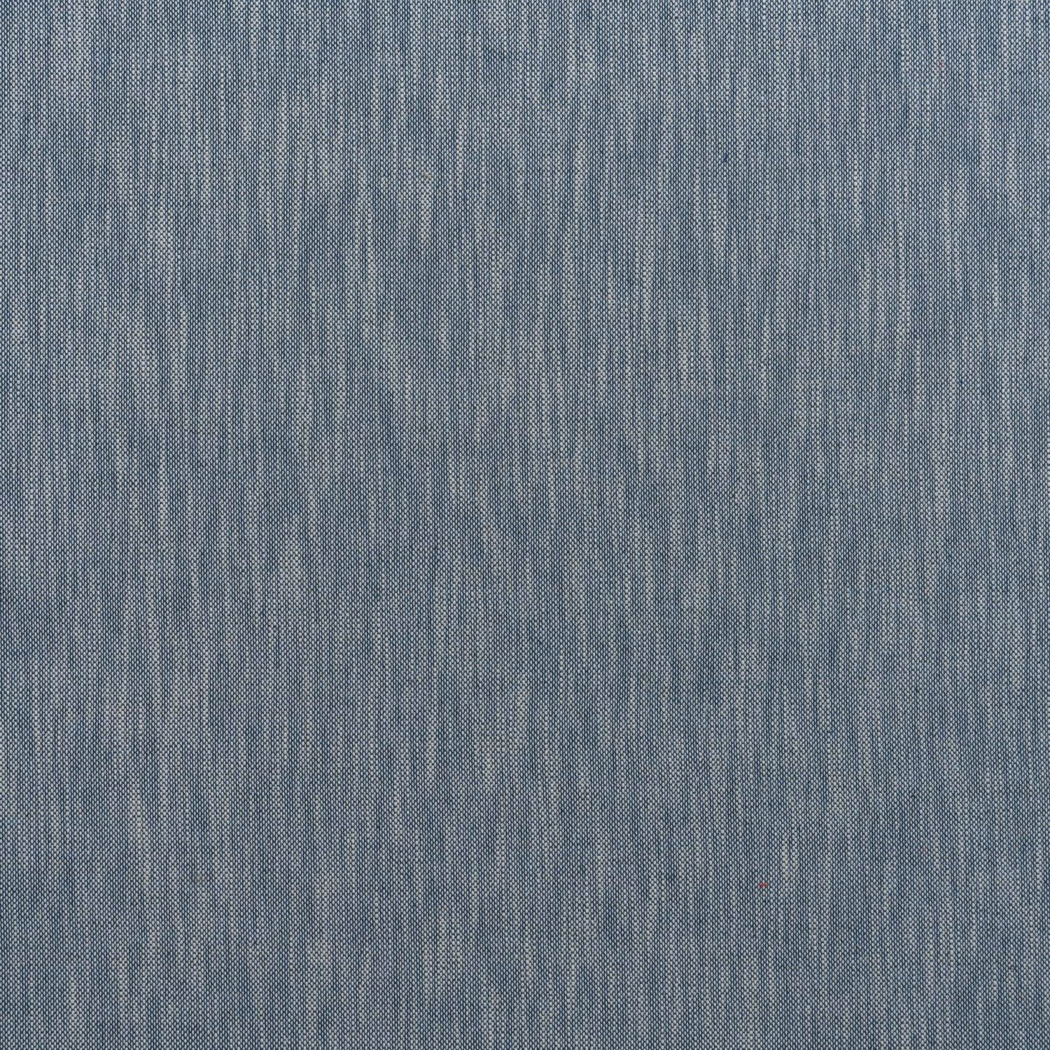 Muted denim-blue canvas weave with fine vertical striations and mottled texture