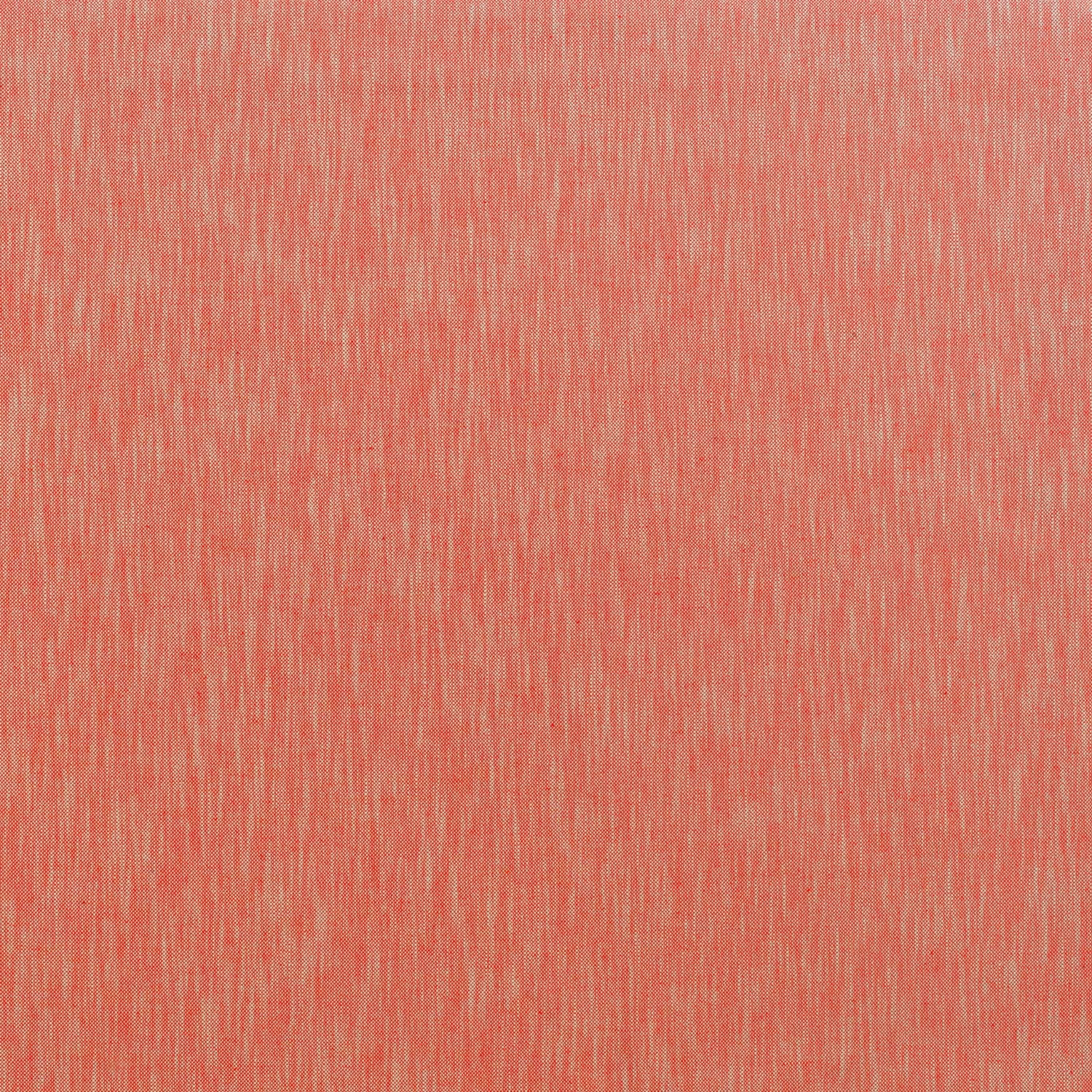 Warm terracotta woven swatch with fine pale vertical slubs and tonal variation