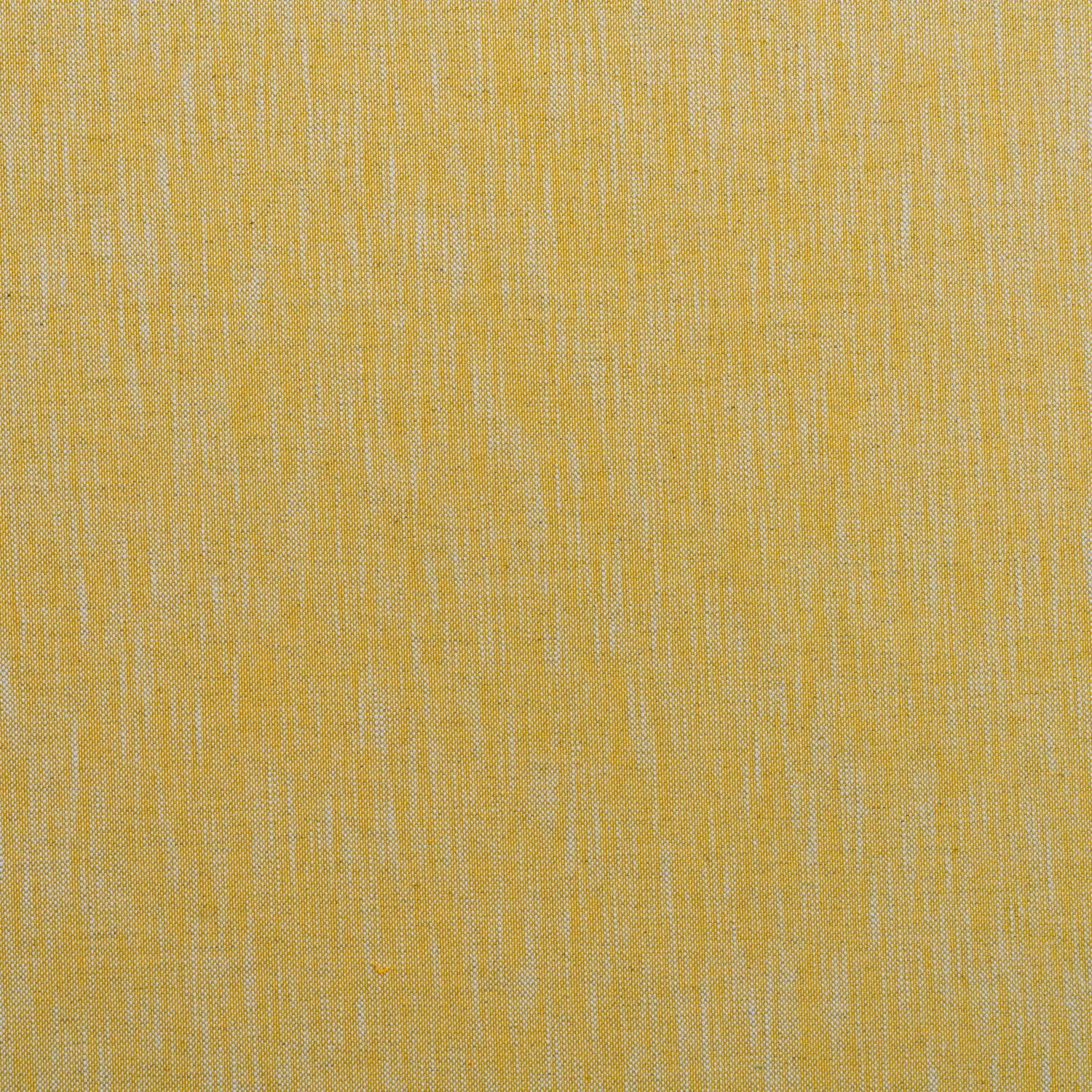 Warm mustard-yellow canvas weave with fine pale vertical slubs and tonal depth