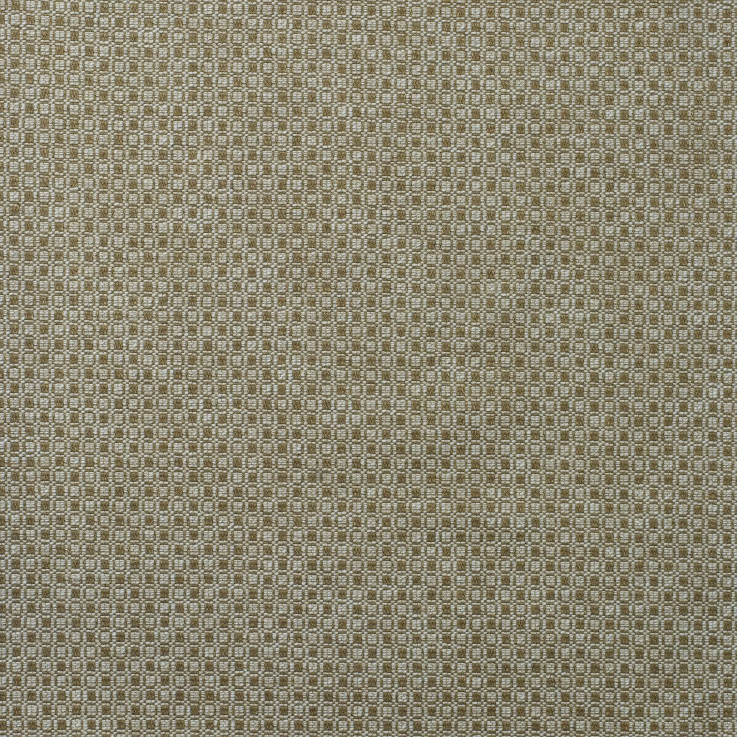 Muted taupe-khaki woven fabric with a tiny linked geometric pattern
