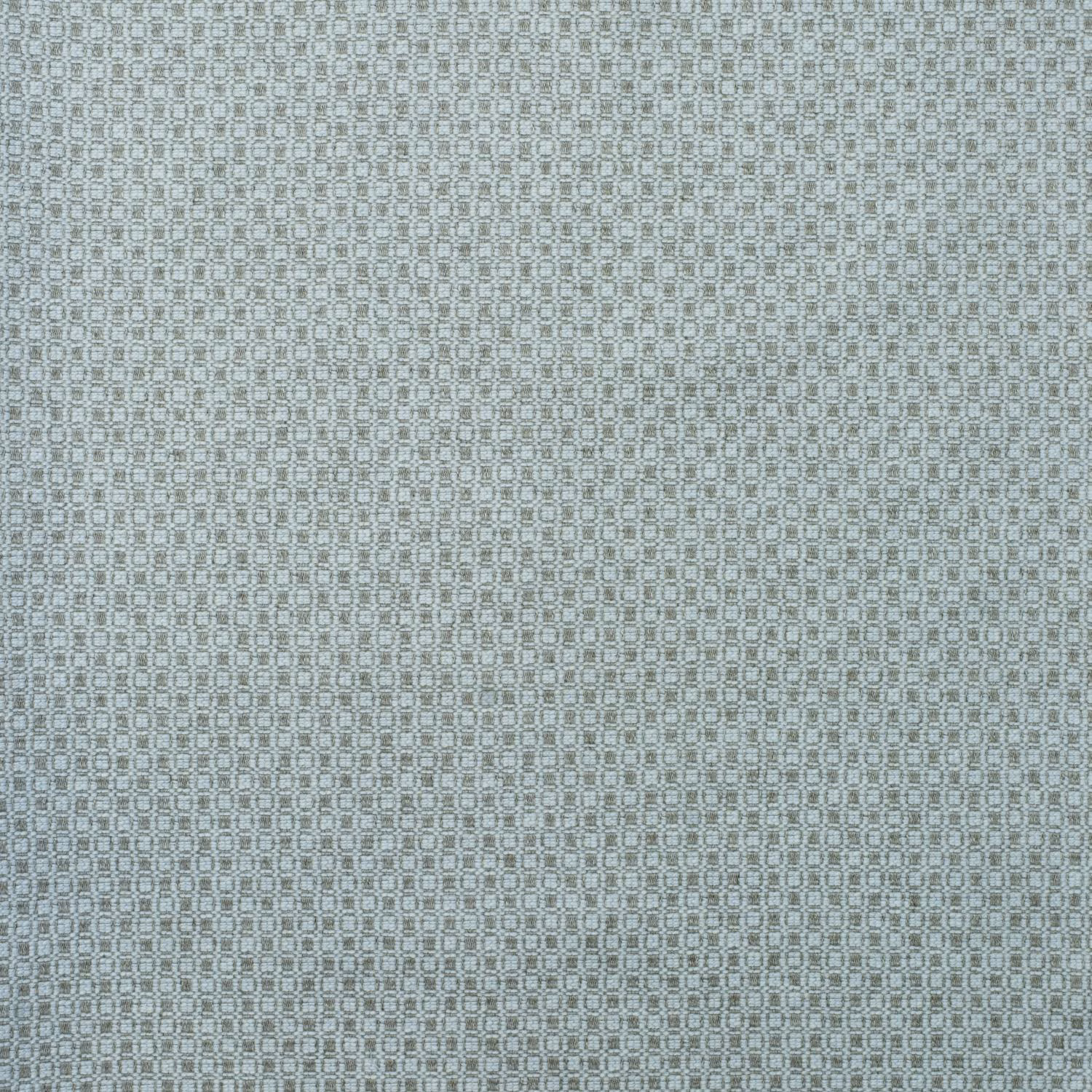 Pale blue-grey Captain Rope fabric with tiny linked geometric loops and a softly textured weave
