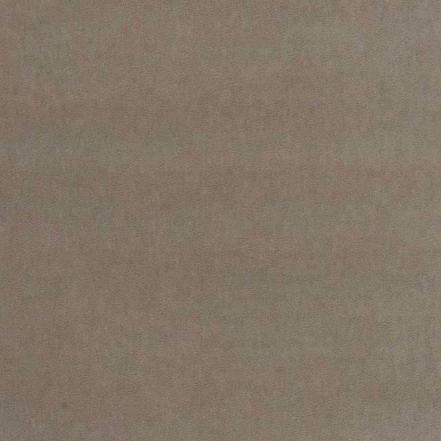 Muted taupe-grey velvet with subtle vertical nap and softly shaded surface