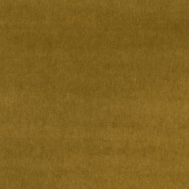 Close-up of plain olive-gold velvet showing subtle directional pile and tonal shading