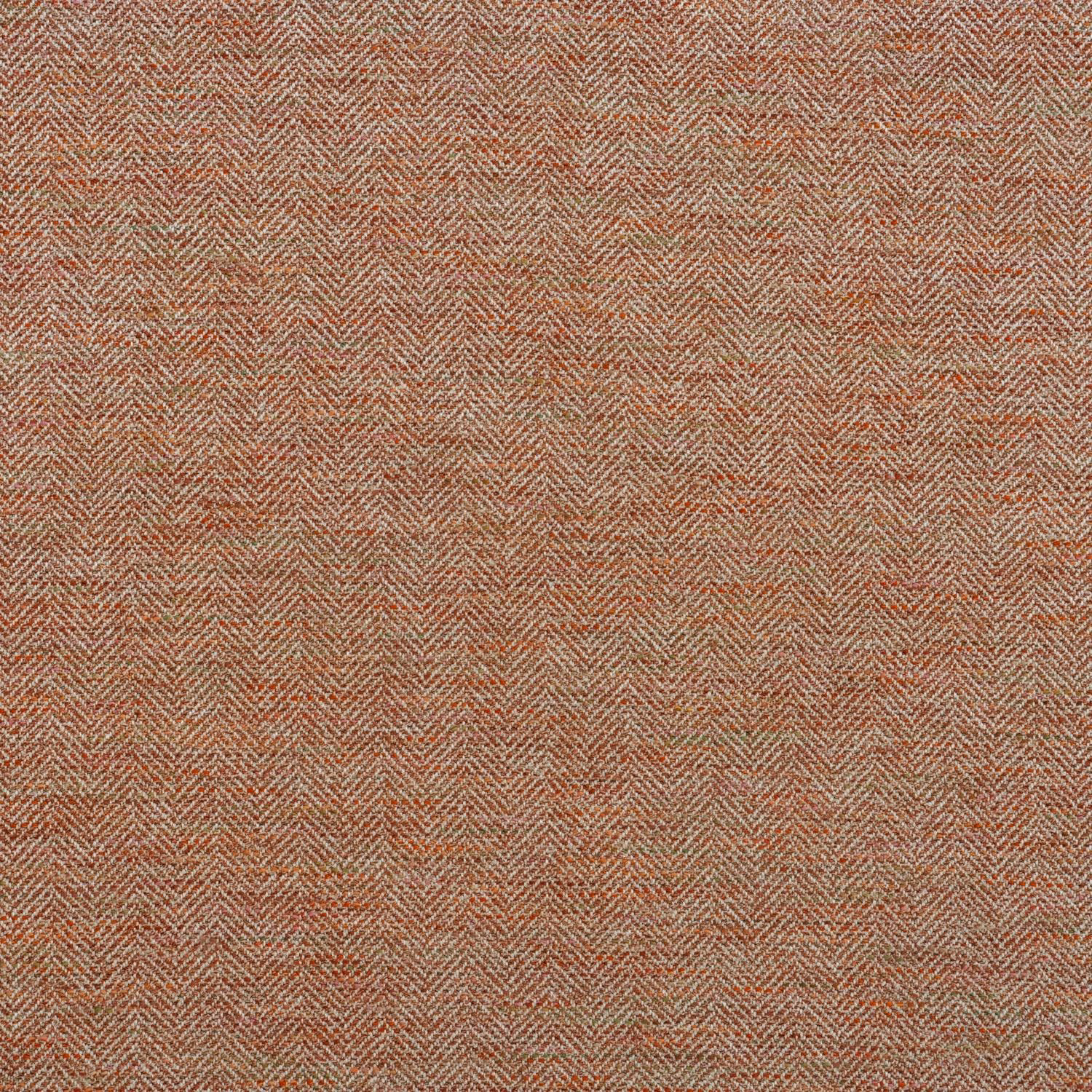 Warm terracotta and taupe herringbone weave with fine, tactile chevron texture