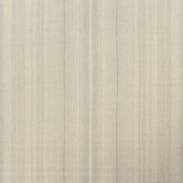 Pale cool grey woven textile with fine vertical tonal striations and slubbed texture