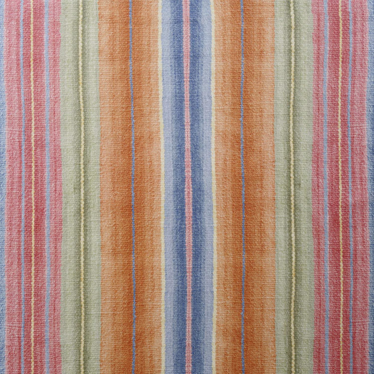 Close-up of Elbrus Multi with rose, moss, ochre and blue vertical stripes