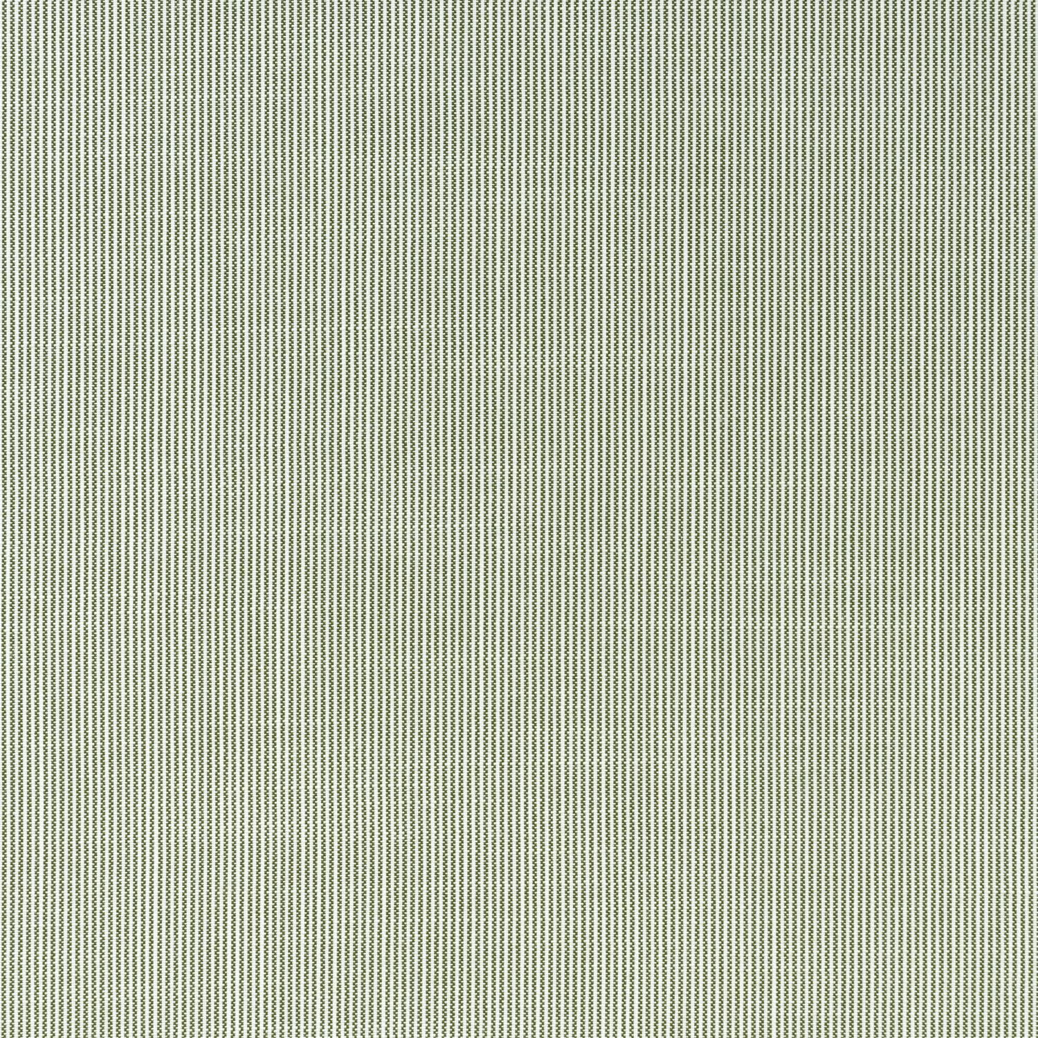 Pale cypress green and ivory fine vertical stripe outdoor fabric with woven texture