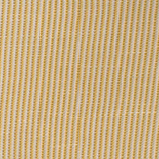 Warm straw-beige outdoor fabric with a fine, tightly ribbed vertical stripe