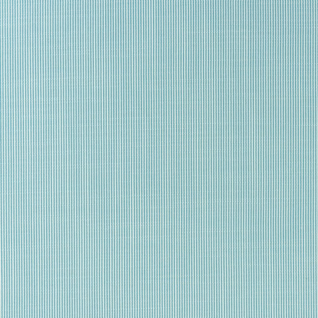 Pale turquoise outdoor fabric with a fine, closely ribbed vertical weave