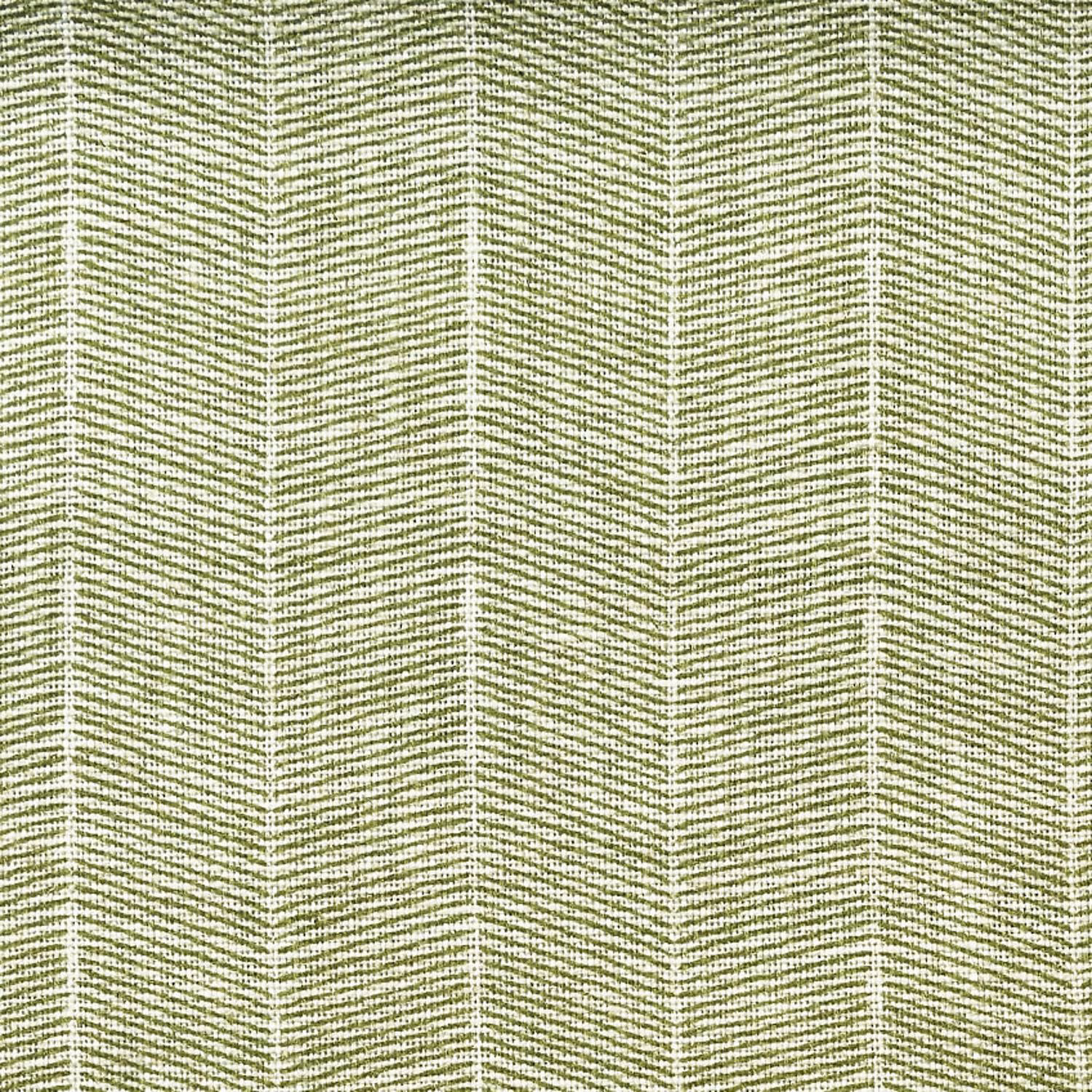 Muted olive-green textile with cream vertical herringbone stripes and tactile woven surface