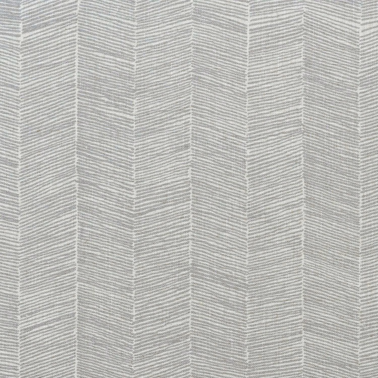 Pale storm-grey fabric with fine vertical chevron columns and quiet woven texture