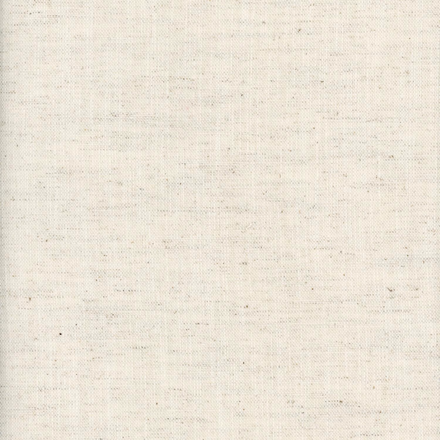 Pale cream fine weave with faint flecks and irregular horizontal threads
