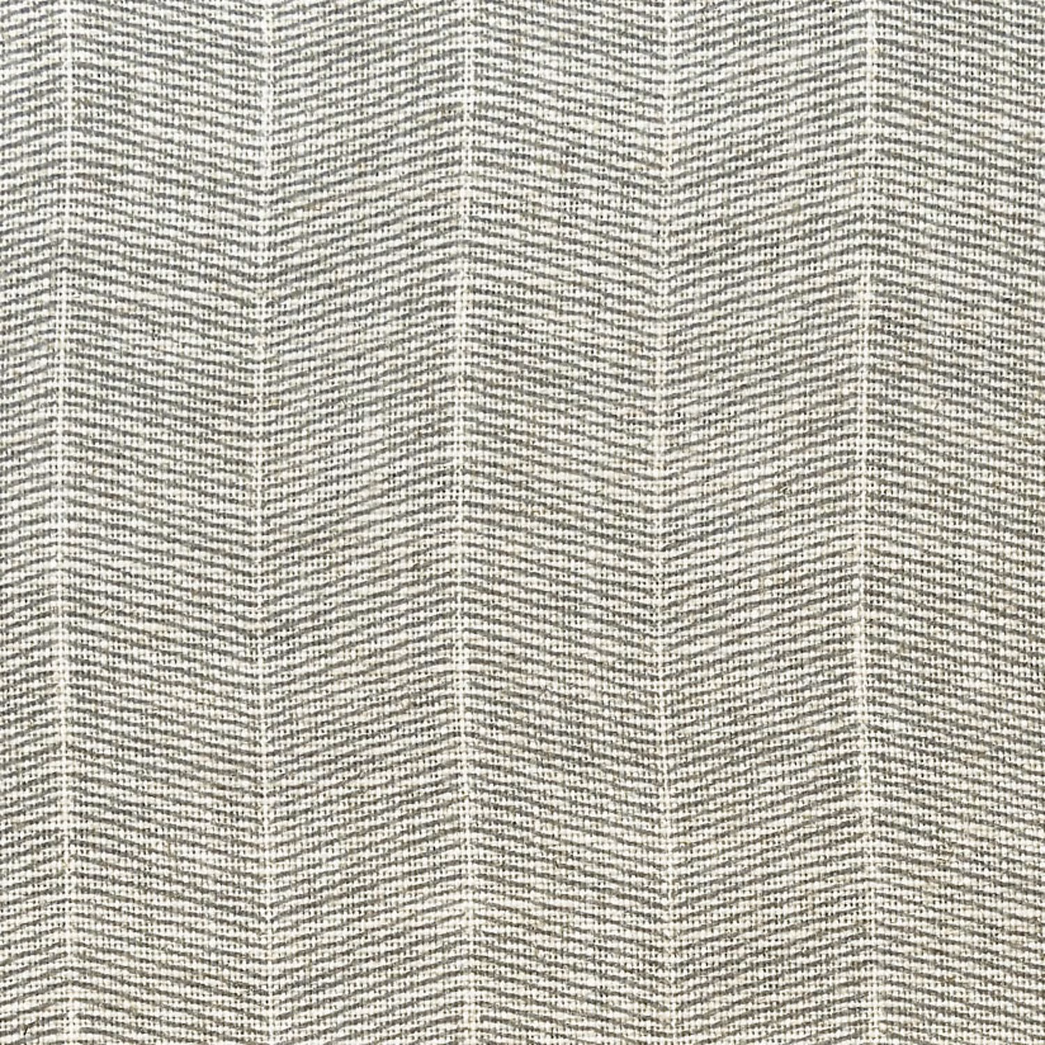 Pale cloud-grey woven fabric with fine vertical chevrons and flecked texture