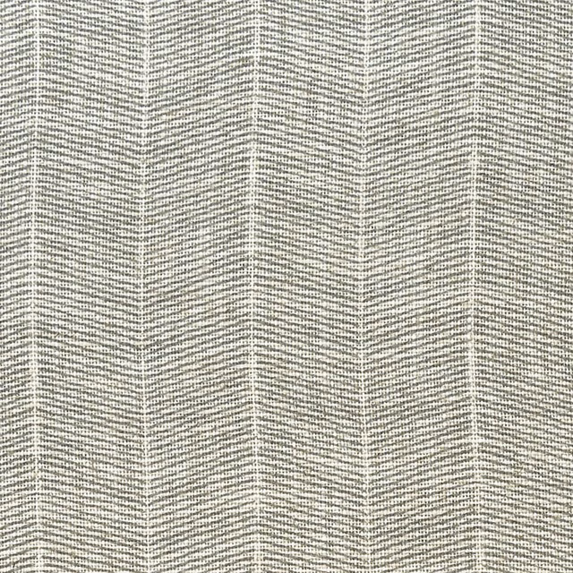 Pale cloud-grey woven fabric with fine vertical chevrons and flecked texture
