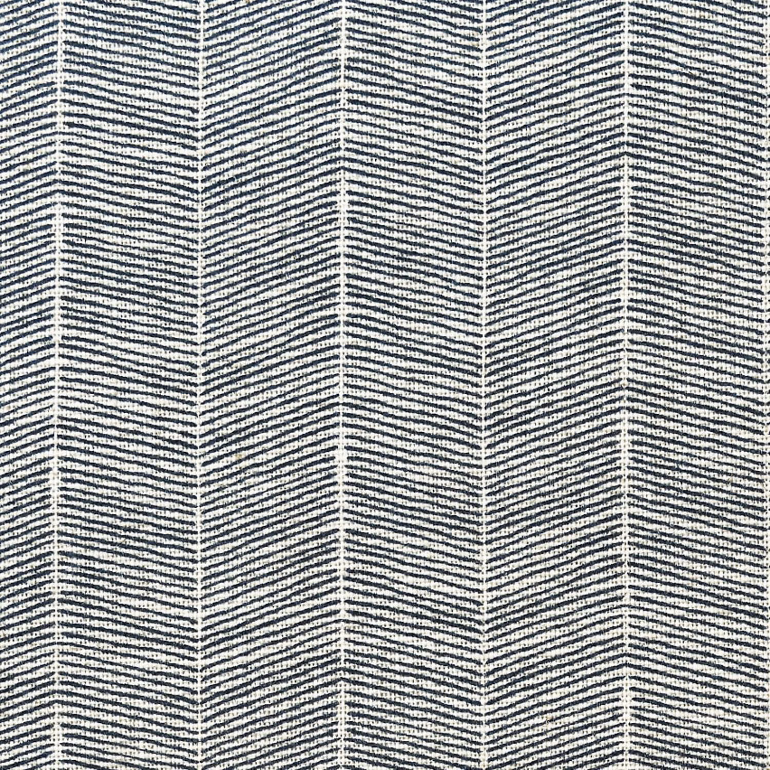 Deep denim blue textile with pale vertical chevron columns and fine woven texture