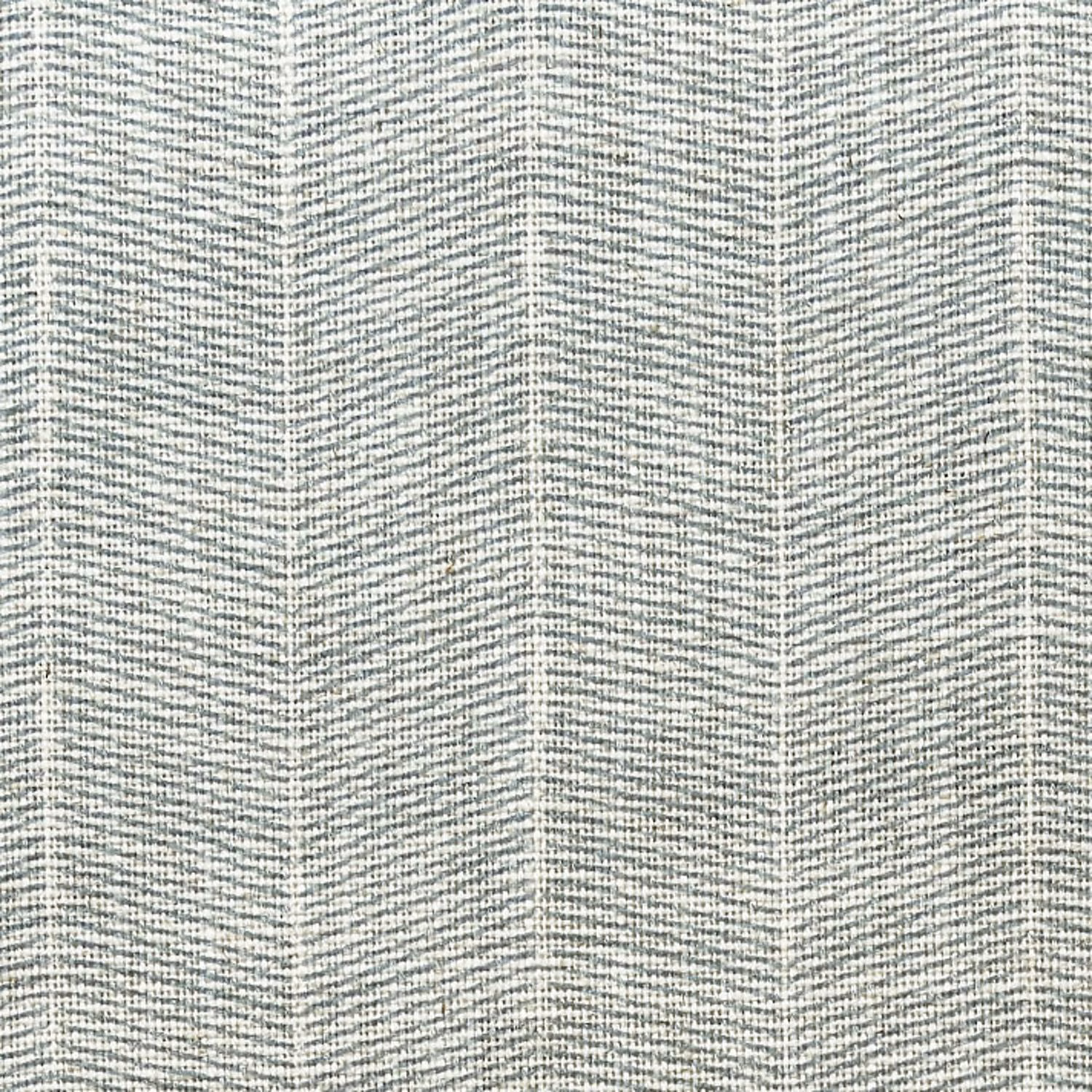 Pale sky-blue and grey woven chevron fabric with softly irregular texture