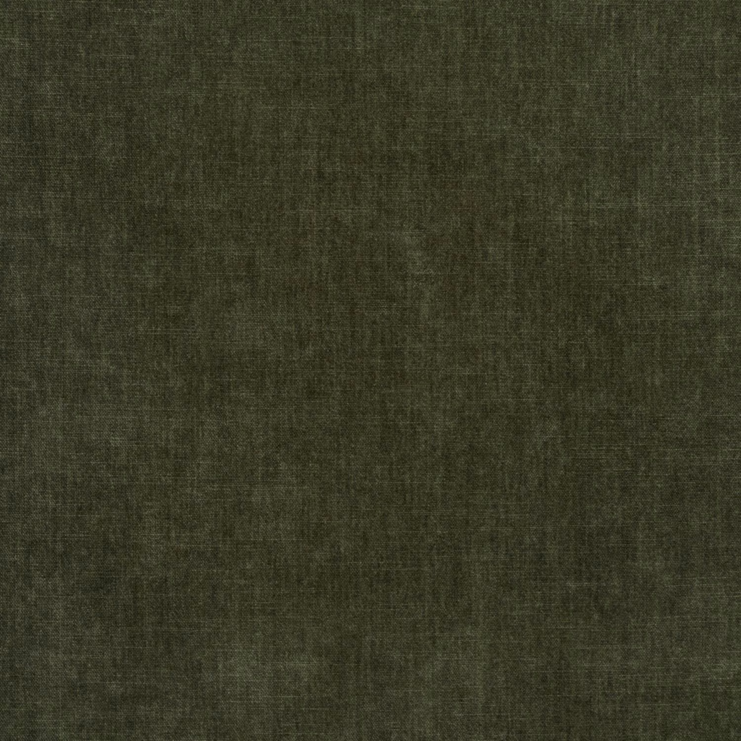 Deep forest-green chenille swatch with softly mottled woven texture and dark tonal variation