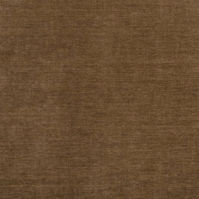 Warm mocha-brown chenille with subtle horizontal slubs and a softly mottled surface