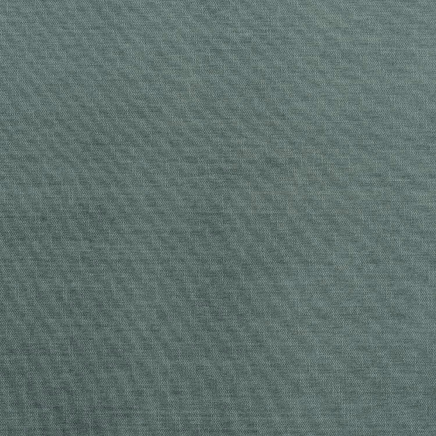 Muted sea-blue chenille with fine horizontal striations and softly varied woven texture