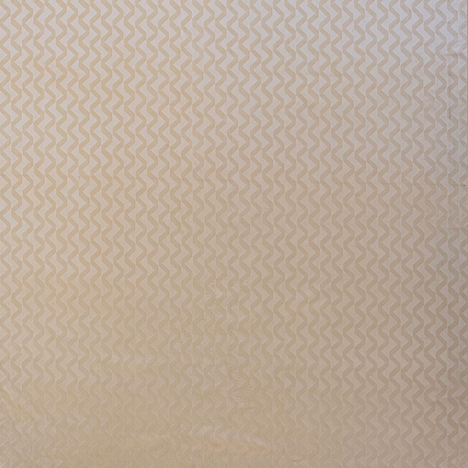 Ivory velvet swatch with fine taupe zigzag texture and a soft sheen