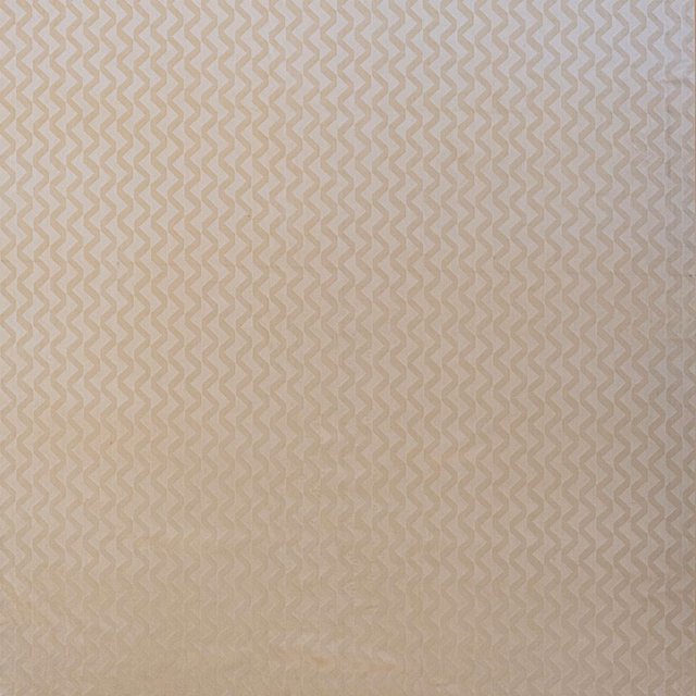 Ivory velvet swatch with fine taupe zigzag texture and a soft sheen