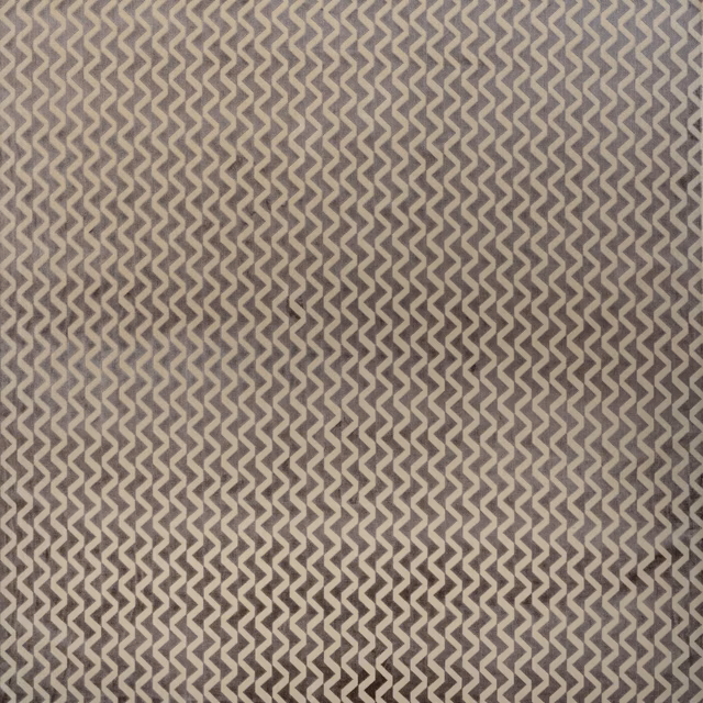 Taupe-grey velvet with pale, tightly repeated zigzag lines and a softly textured surface
