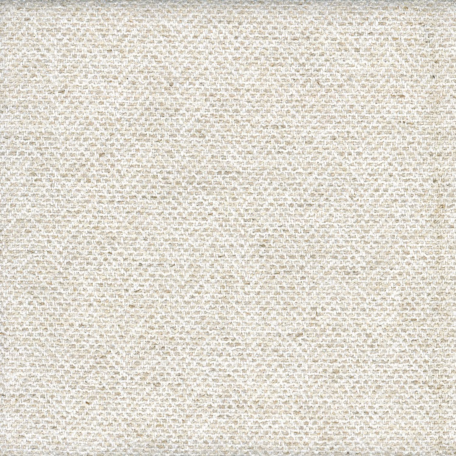 Close view of pale oat fabric with fine beige flecks and a nubby woven surface