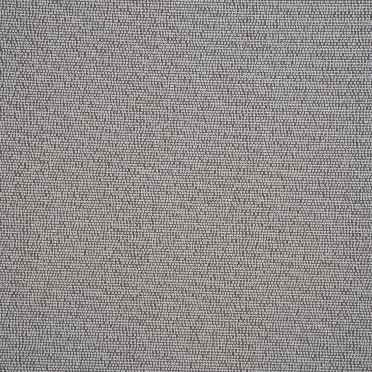 Close-up of cool silver-grey fabric with a fine pin-textured, silk-effect weave