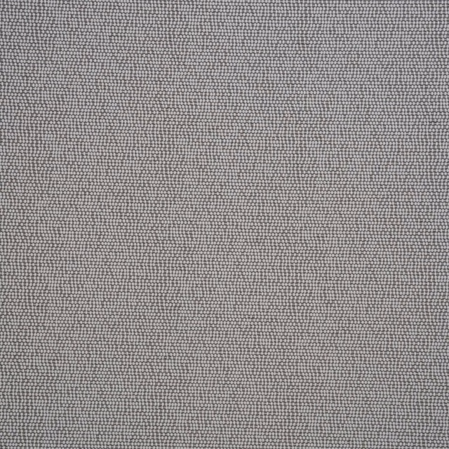 Close-up of cool silver-grey fabric with a fine pin-textured, silk-effect weave
