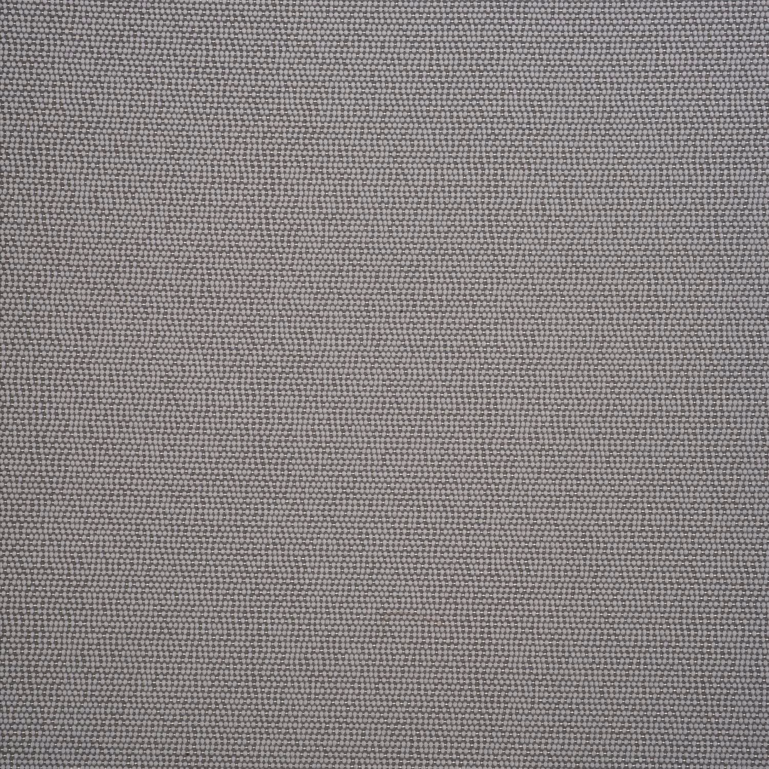 Cool smoke-grey silk-effect weave with tiny flecks and restrained surface sheen