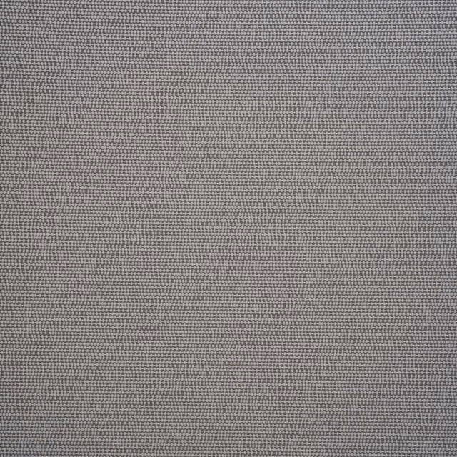 Cool smoke-grey silk-effect weave with tiny flecks and restrained surface sheen