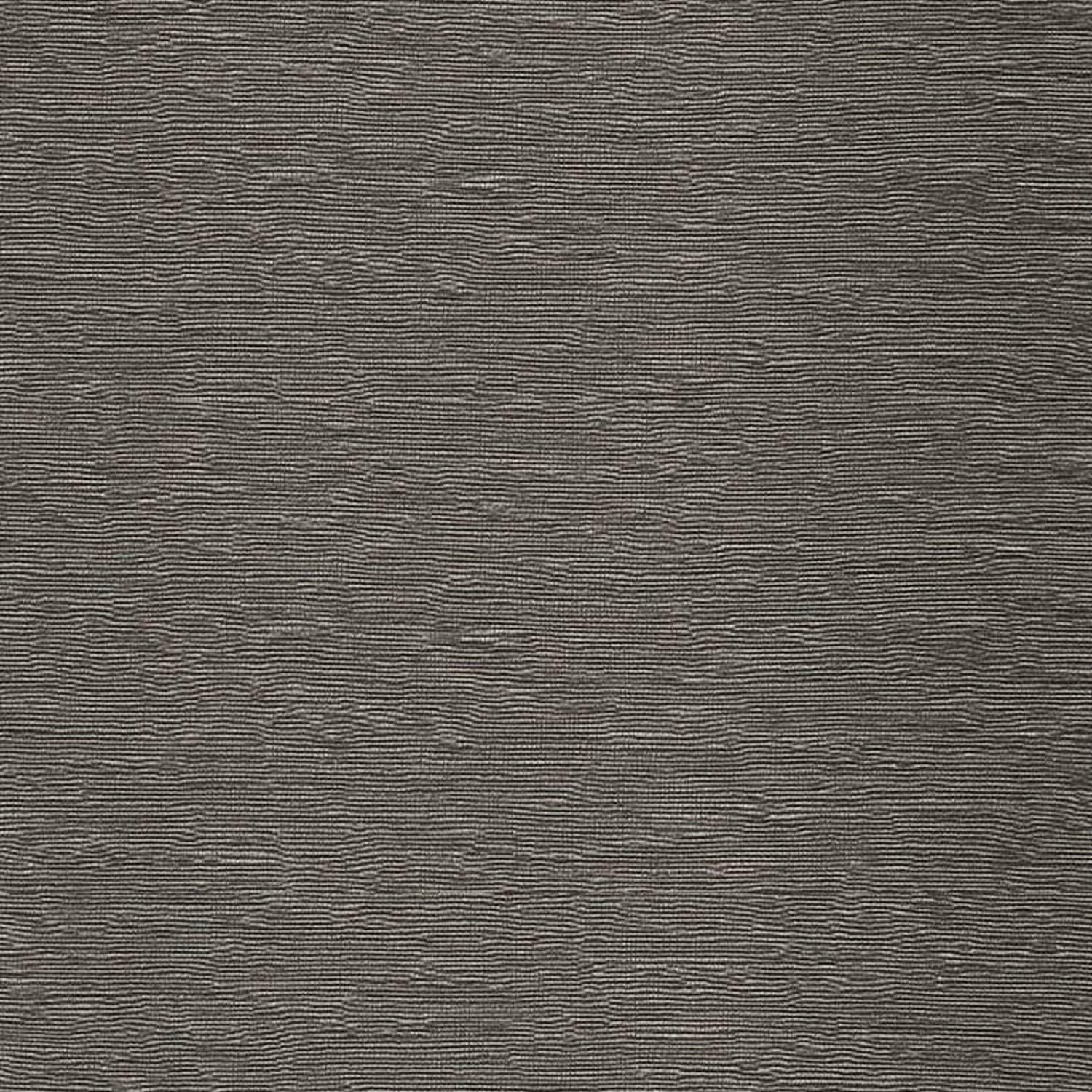 Deep taupe-grey upholstery fabric with fine irregular horizontal woven ridges