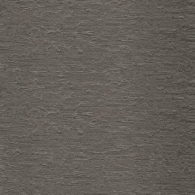 Deep taupe-grey upholstery fabric with fine irregular horizontal woven ridges
