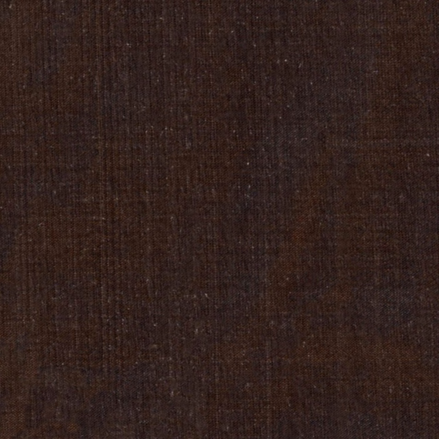 Deep chocolate brown woven fabric with fine vertical striations and subtle tonal blocks