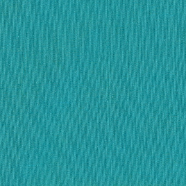 Saturated turquoise teal fabric with a fine, subtly irregular plain weave