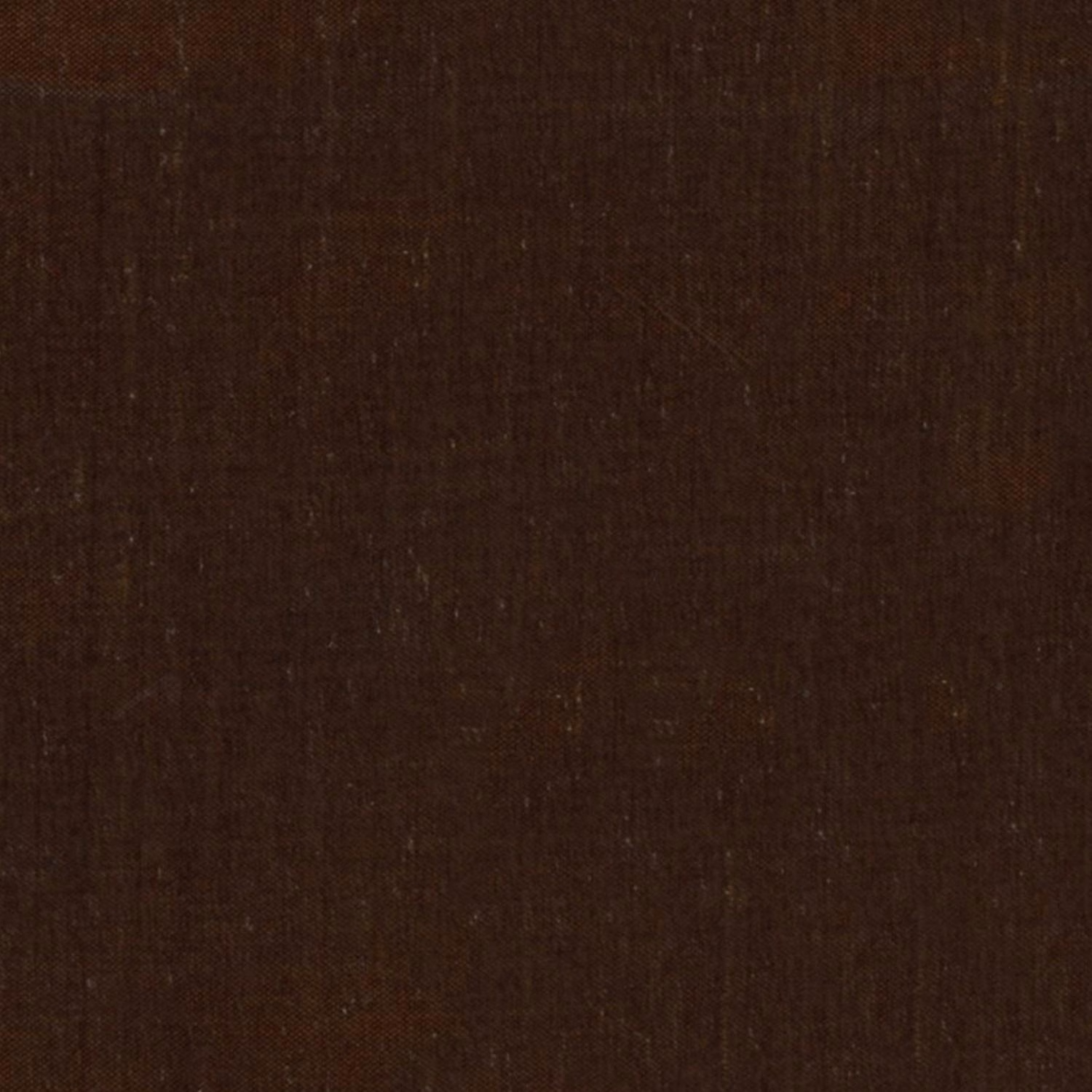 Deep treacle-brown woven fabric with subtle vertical striations and a softly textured surface