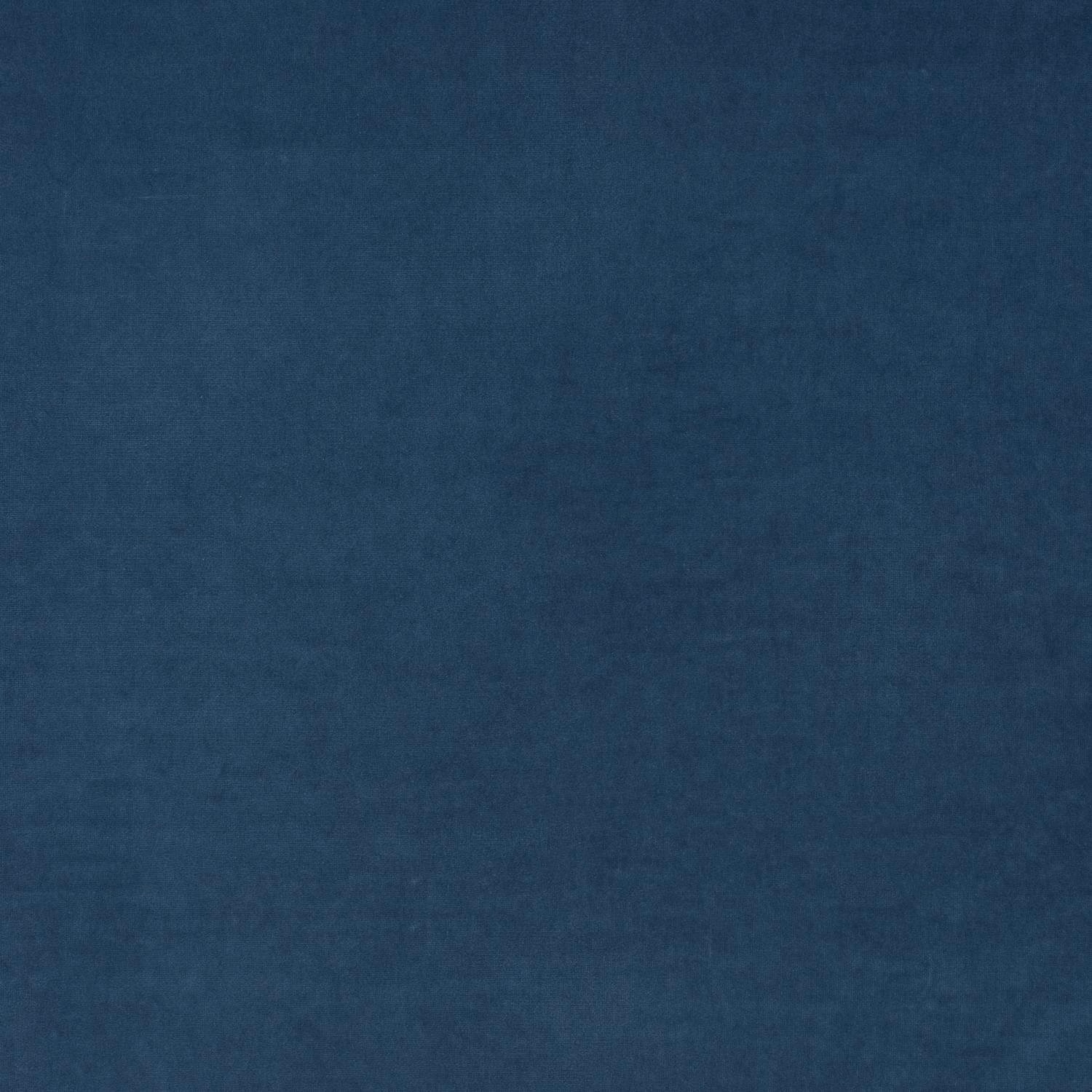 Deep chambray-blue velvet with a soft, subtly directional brushed nap