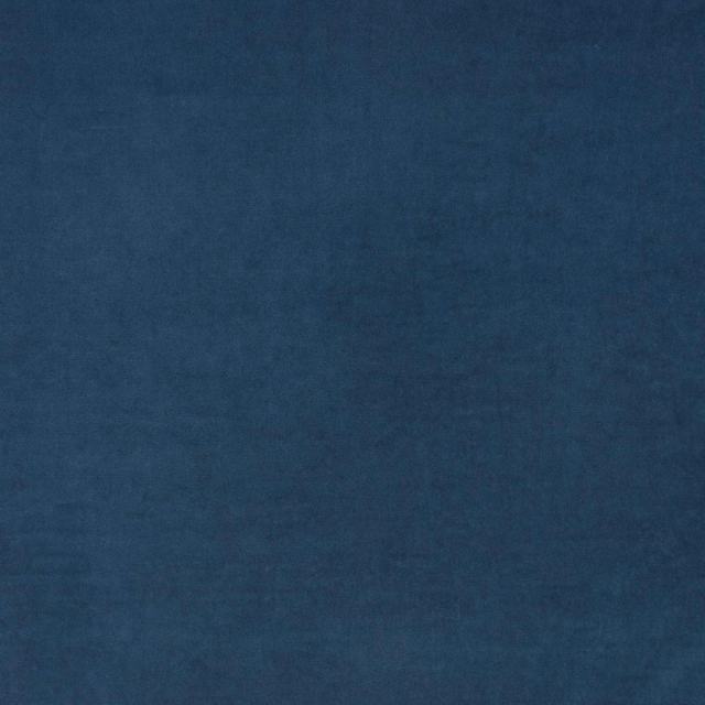 Deep chambray-blue velvet with a soft, subtly directional brushed nap