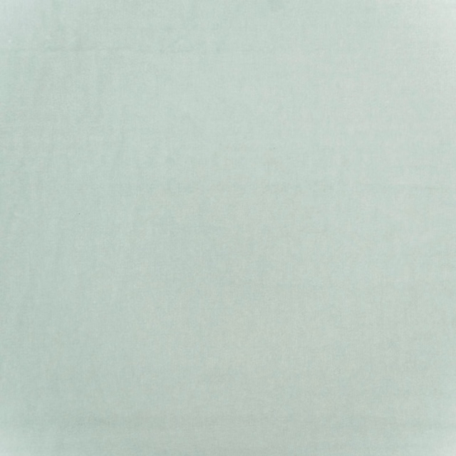 Pale mint-green velvet swatch with a softly brushed, subtly mottled surface
