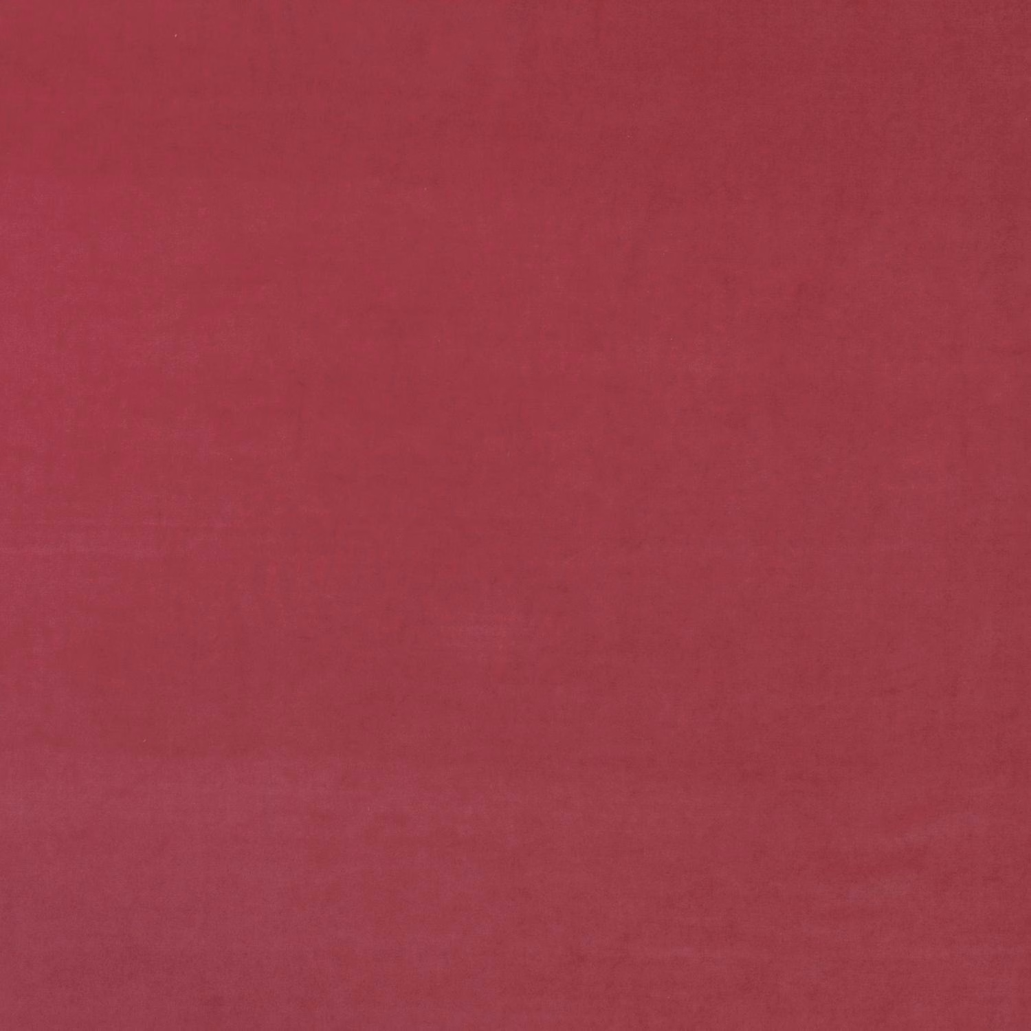 Deep geranium-red velvet showing a smooth pile with subtle directional tonal sheen