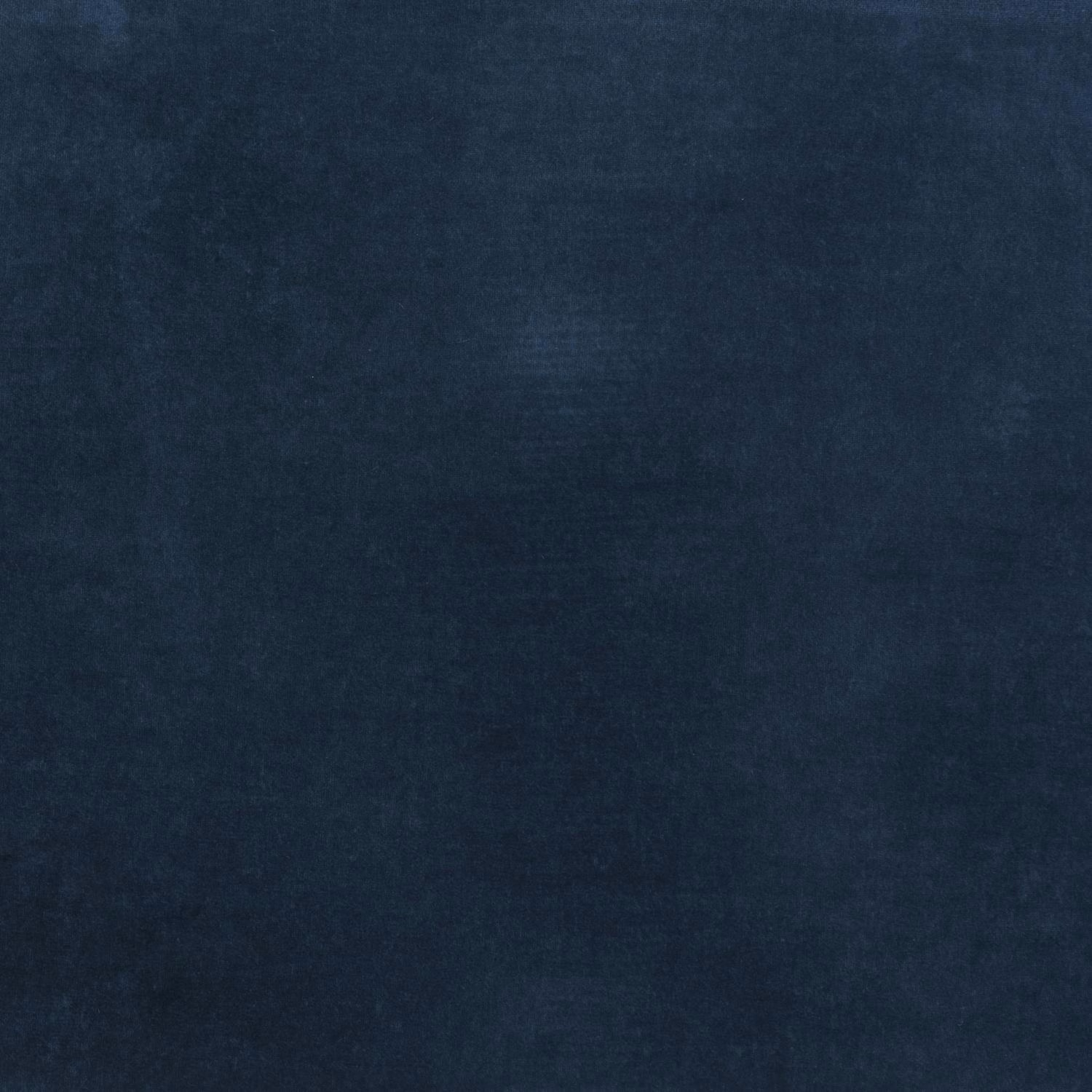 Deep indigo velvet swatch showing a soft, subtly directional nap