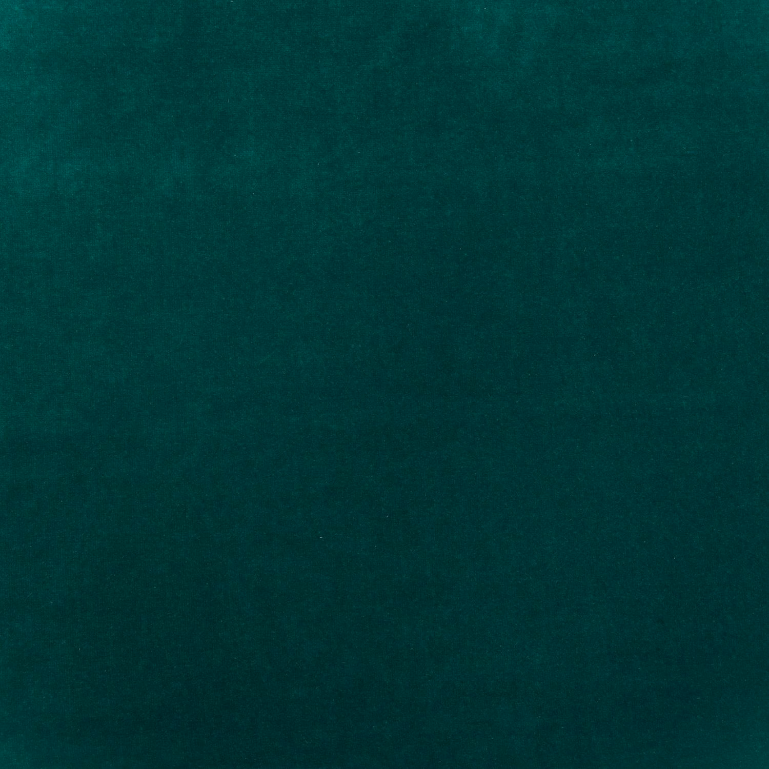Close-up of deep kingfisher teal velvet with subtle directional nap variation