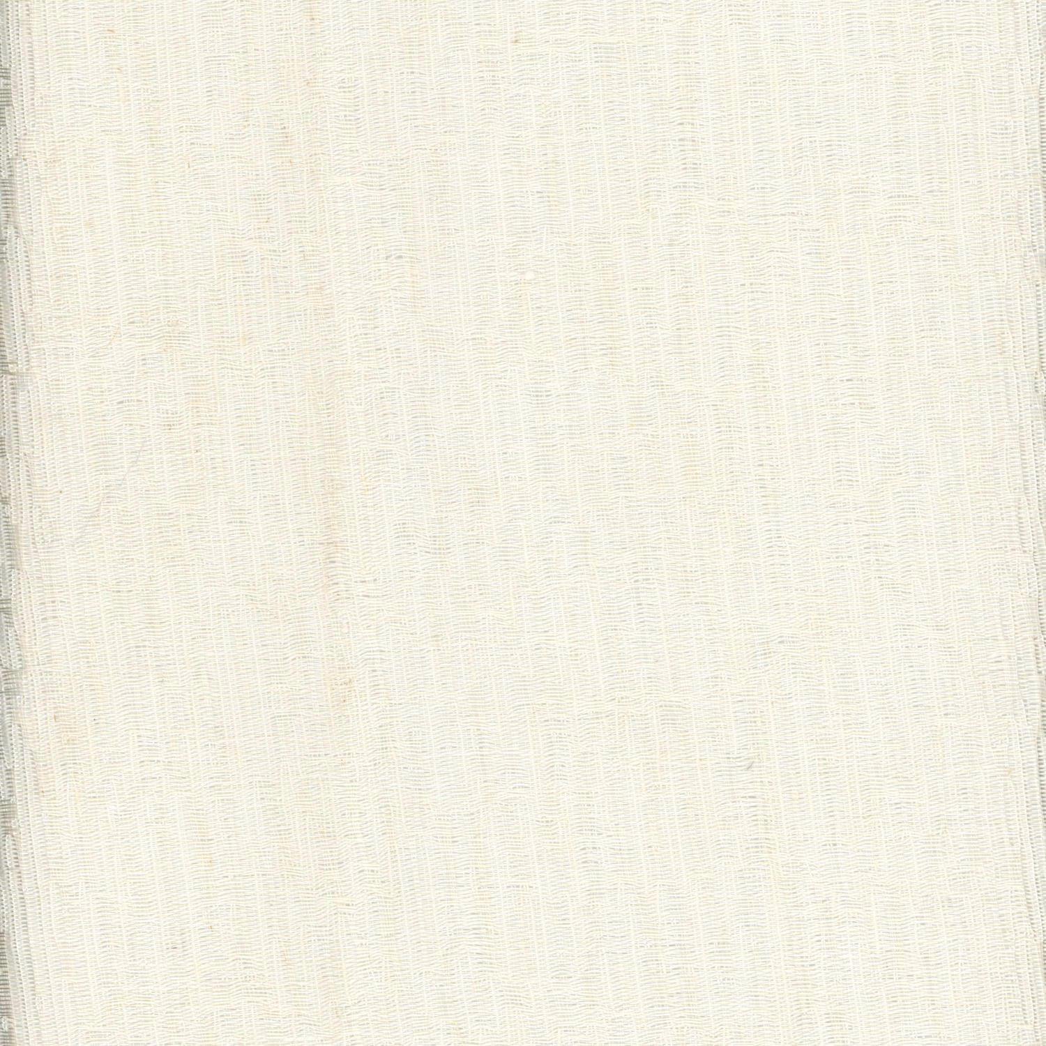 Warm ivory woven fabric with fine vertical slubs and subtle cream variation