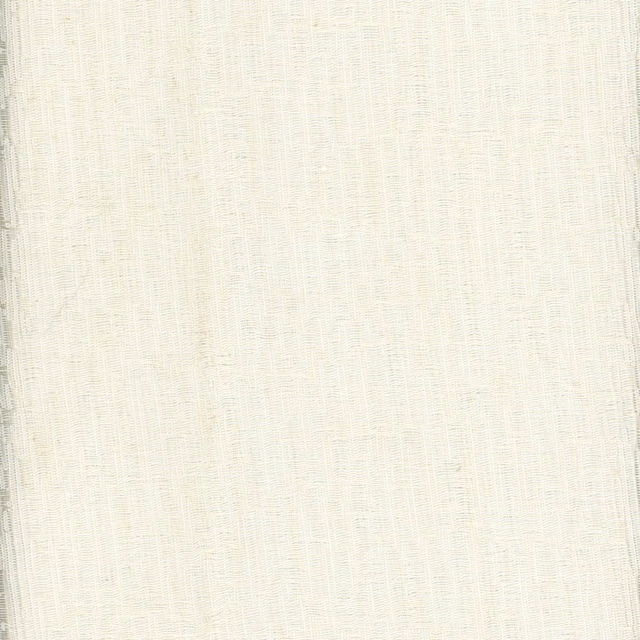 Warm ivory woven fabric with fine vertical slubs and subtle cream variation